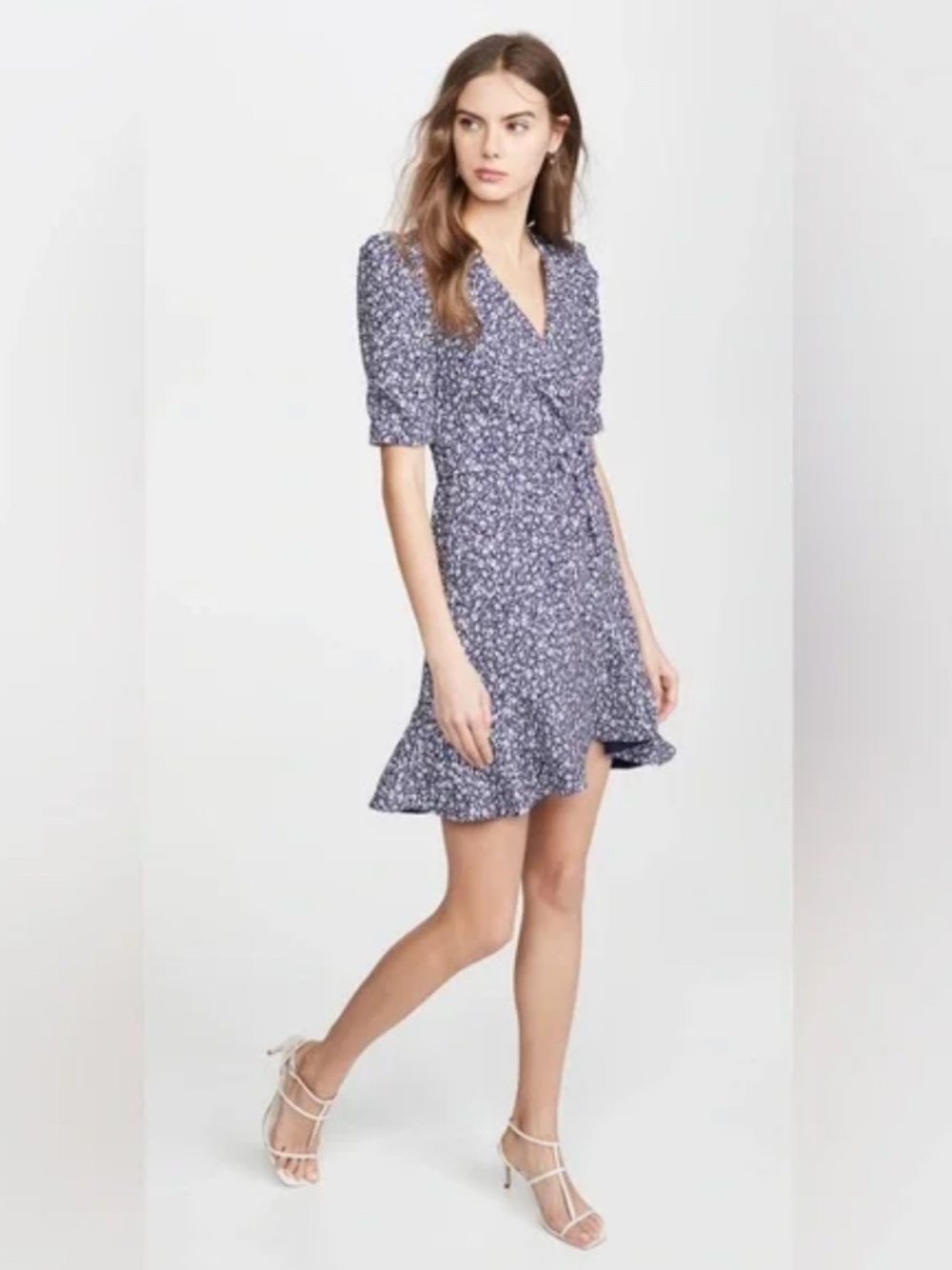 Jonathan Simkhai Evelyn Floral Crepe Mini Dress Size 0 - Picture 2 of 13